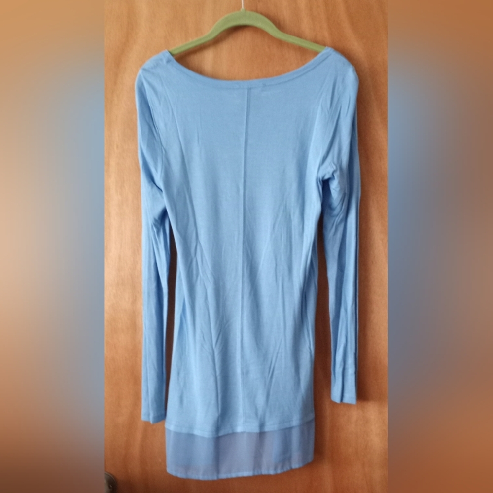 Grace Elements Blue Minimalist Whimsy Sheer Tier … - image 3